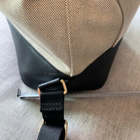 Paravel Upland leather-trimmed canvas Backpack in Domino Black - Picture 3 of 12